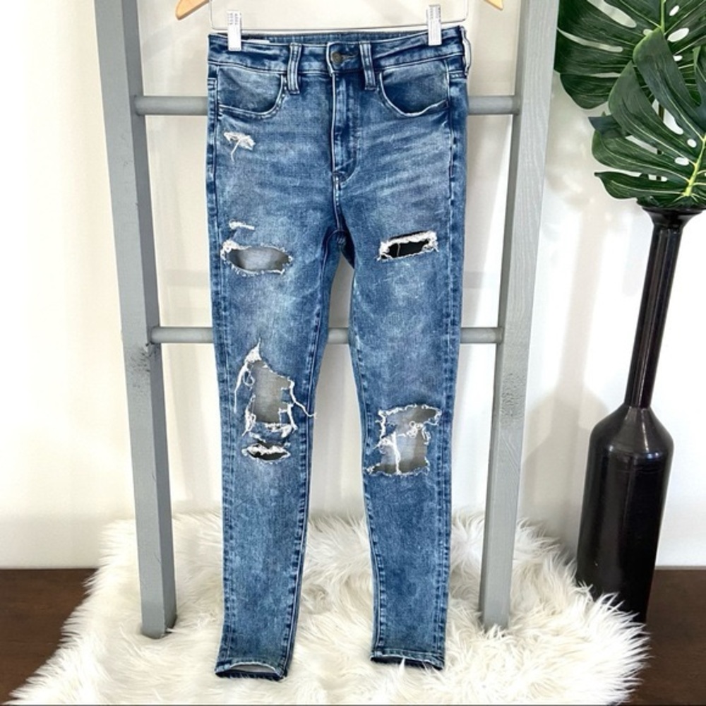 American Eagle Super Hi Rise Jegging sz 4